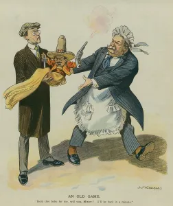 William Howard Prints: AN OLD GAME, by Louis M. Glackens, published in PUCK, March 5, 1913