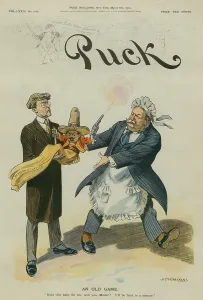 William Howard Prints: AN OLD GAME, by Louis M. Glackens, published in PUCK, March 5, 1913