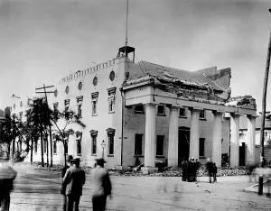 Streets Prints: The Old Guardhouse was damaged by Charleston earthquake of August 31