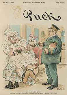 Democratic Prints: AN OLD IMPOSTION, PUCK Magazine, Nov