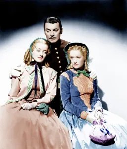 Embroidered Prints: THE OLD MAID, from left: Bette Davis, George Brent, Miriam Hopkins, 1939