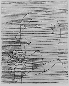 Swiss Prints: OLD MAN COUNTING, by Paul Klee