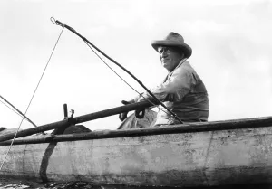 Fishing Rod Prints: THE OLD MAN AND THE SEA, Spencer Tracy, 1958