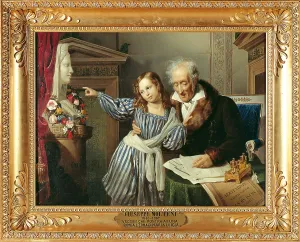 Togetherness Prints: Old Man Showing His Little Niece the Herm of Maria Luigia