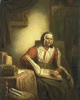 Informal Portraits Prints: Old Woman Reading, by George Gillis Haanen