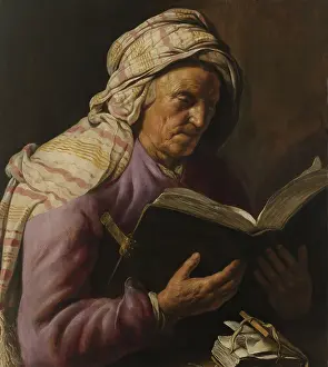 Long Prints: Old Woman Reading, by Jan Lievens