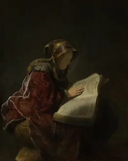 Prophet Prints: Old Woman Reading, Probably the Prophetess Hannah