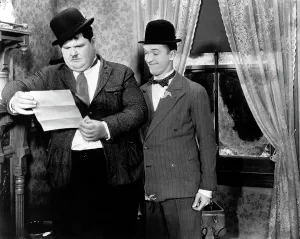 Images Dated 4th August 2005: Oliver Hardy and Stan Laurel, ca. 1930s