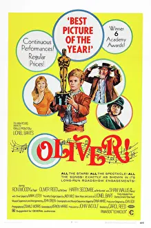 Trending: OLIVER!, US poster art, from left: Shani Wallis, Mark Lester, Ron Moody, Oliver Reed, 1968