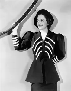 Peplum Prints: Olivia de Havilland, ca. late 1930s