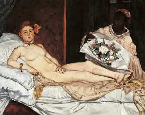 Bouquet Prints: Olympia, by Edouard Manet, 1863