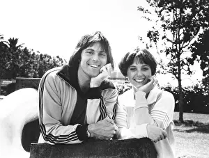 Jenner Prints: Olympic Gold Medal winners Bruce Jenner and Dorothy Hamill in April 1978