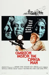 3hp Ec Prints: THE OMEGA MAN, US poster art, bottom: Charlton Heston, 1971