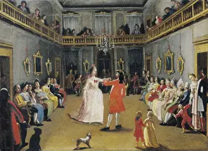 18th C Prints: Opening the Ball. 18th c. School of Longhi