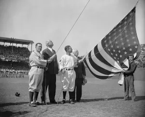 Patriotism Prints: Opening day of the 1939 Baseball Season in Washington, D.C. April 21