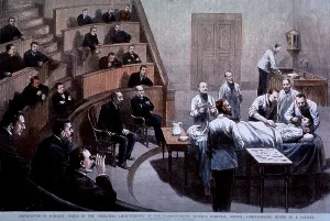 Patients Prints: Operating room amphitheater of the Massachusetts General Hospital