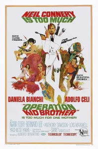 Neil Prints: OPERATION KID BROTHERS, (aka OK CONNERY), US poster, Neil Connery (center), 1967