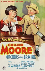 Hand To Chin Prints: ORCHIDS AND ERMINE, l-r: Colleen Moore, Mickey Rooney on poster art, 1927