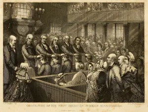 Missionary Prints: Ordination of the First American Foreign Missionaries at Salem Massachusetts in February 1812