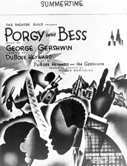 Illustration Prints: Original sheet music cover for Summertime from the opera Porgy and Bess