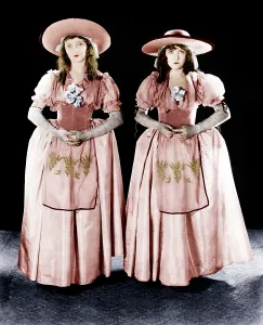 Griffith Prints: ORPHANS OF THE STORM, from left: Lillian Gish, Dorothy Gish, 1921
