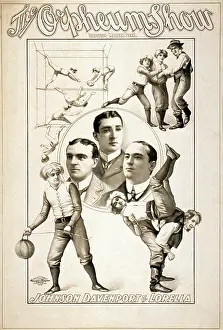 Beck Prints: The Orpheum Show. Vaudeville poster advertising an acrobatic act