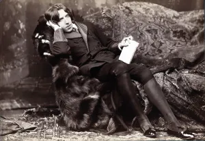 Irish Prints: Oscar Wilde, (1854-1900) Irish literary author of