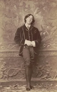 Novelist Prints: Oscar Wilde, Anglo-Irish playwright and poet in studio portrait by Napoleon Sarony, 1882