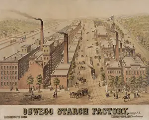 Mills Prints: Oswego starch factory, Oswego, N