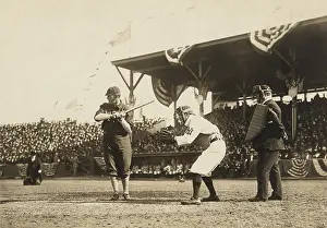 Fans Prints: Otis Clymer, Washington AL (now Senators) batting