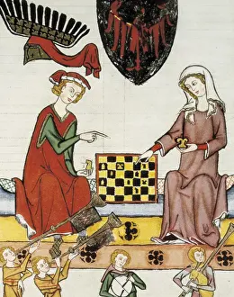 Checkered Prints: Otto IV of Brandenburg playing chess