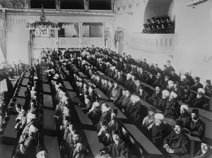 Turbans Prints: Ottoman Parliament in session in Istanbul