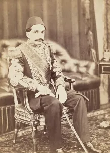Sultan Prints: Ottoman Prince Abdul Hamid, traveled to Europe with his uncle, Sultan Abdulaziz, in 1867