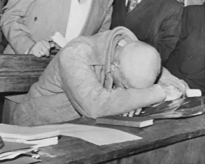 Distress Prints: Ousted Iranian Premier Mohammed Mossadegh on trial for treason