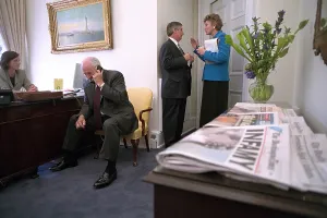 Karen Prints: Outer Oval Office of the White House on the day following the 9-11 Terrorist Attacks