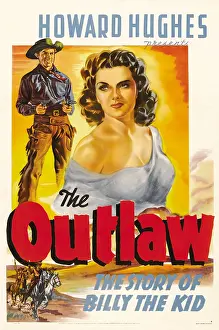 1943 Movies Prints: THE OUTLAW, Jack Buetel, Jane Russell, 1943