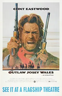 Guns Prints: THE OUTLAW JOSEY WALES, US poster, Clint Eastwood, 1976