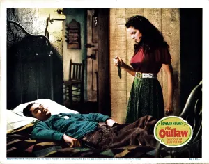 1943 Movies Prints: THE OUTLAW, from left, Jack Buetel, Jane Russell, 1943