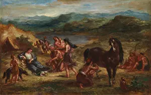 Eugene Prints: OVID AMONG THE SCYTHIANS, by Eugene Delacroix
