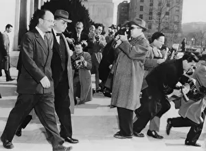 Owen Prints: Owen Lattimore after pleading innocent to perjury in his April 1950 Senate testimony