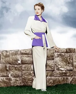 Purple Prints: ACROSS THE PACIFIC, Mary Astor, 1942