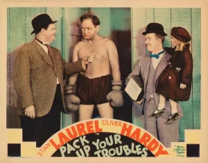 Hardy Prints: PACK UP YOUR TROUBLES, lobbycard