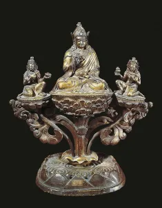 18th C Prints: Padmasambhava and his Wives. 17th c