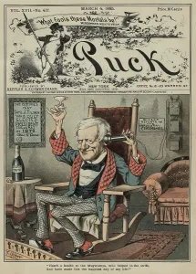 Cover Prints: Front page of PUCK, March 4, 1885