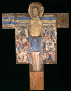 Eyes Prints: Painted Crucifix, by Unknown Artist