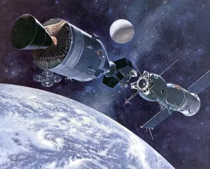 Vance Prints: Painting of Apollo-Soyuz Test Project