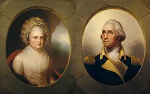 Ribbon Prints: Paintings of George and Martha Washington