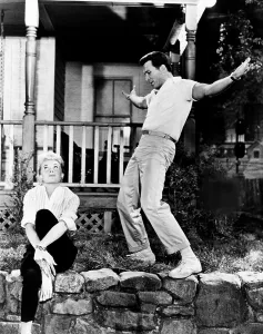 Annoyed Prints: THE PAJAMA GAME, from left, Doris Day, John Raitt, 1957