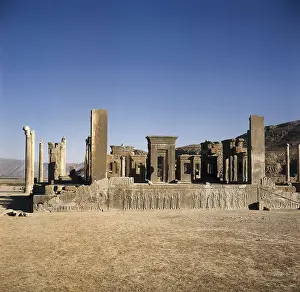 6th C Prints: Palace of Darius I. Apadana or Audience Hall