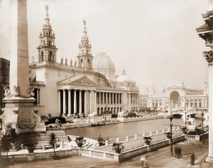 Worlds Fair Prints: Palace of Mechanic Arts and lagoon at the 1893 World's Columbian Exposition
